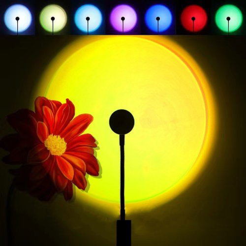 Image de Lampe LED Arc-en-Ciel - Veilleuse Projecteur Coucher de Soleil