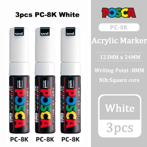 PC-8K 3pcs blanco