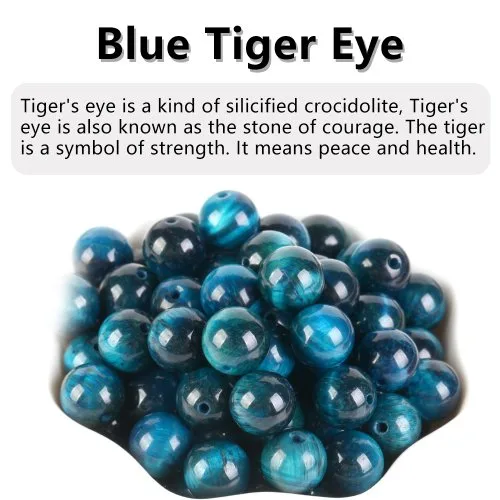 Blau tiger Auge Stein
