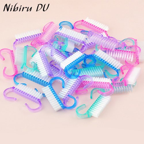 Immagine di Set di 20 Spazzole per Unghie in Plastica Morbida – Pulizia Profonda, Rimozione della Polvere e Cura delle Dita per Manicure e Pedicure con Gel UV