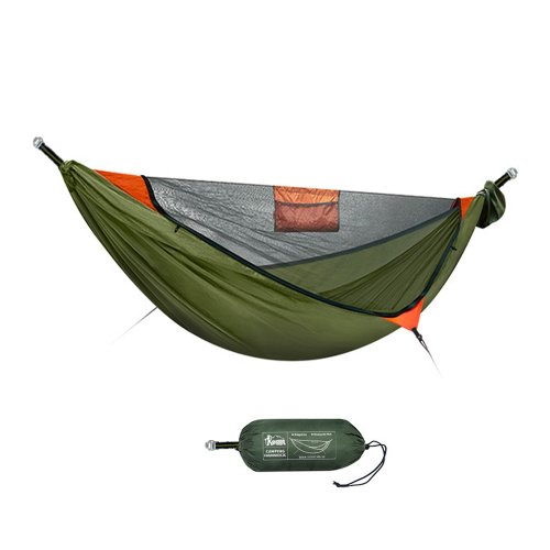 Afbeelding van Comfortabele Hangmat met Klamboe – Ideaal voor Buiten & Tuin