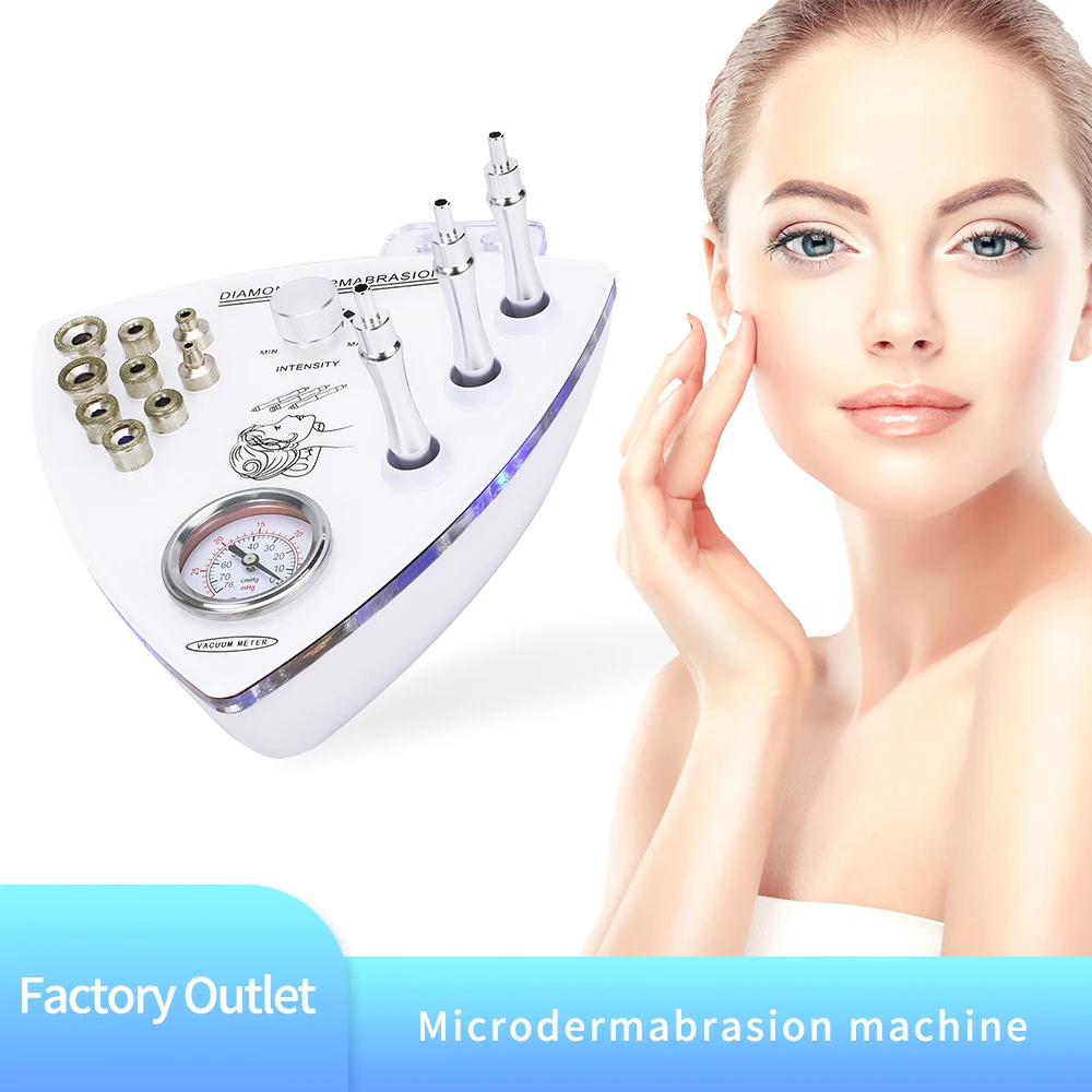 Image of Natural Diamond Tip Microdermabrasion Machine for Deep Skin Exfoliation and Anti-Aging Facial Therapy