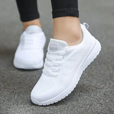Baskets Femmes Respirantes Blanches - Confort & Style