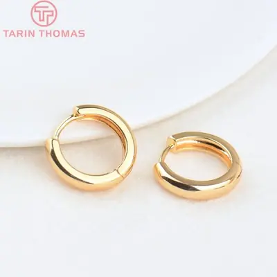 Image de Boucles d'oreilles cerceaux 24K or - Kit bijoux DIY