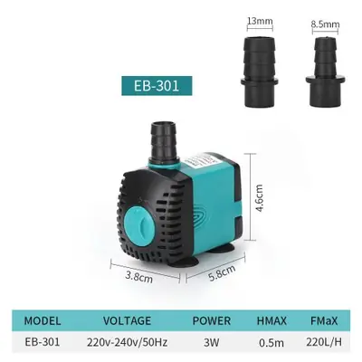 Pompe Submersible Ultra Silencieuse 60W pour Étang & Aquarium