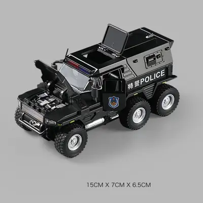 Image de Camion de Police SWAT 1:32 - Véhicule Tout-Terrain avec Son et Lumière