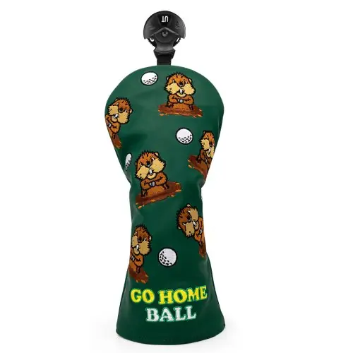 Image de Couverture de Tête de Club de Golf en Cuir Vert - Protection Élégante & Durable