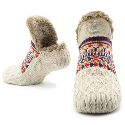 Image de Chaussettes Thermiques Épaisses Hiver - Chauffage Naturel & Confort