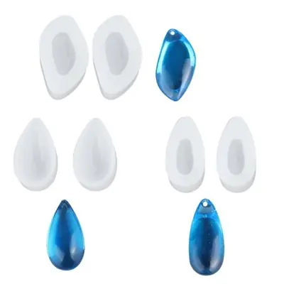 Image de Moule Pendentif Géométrique en Silicone - 6 Pièces Forme Larme