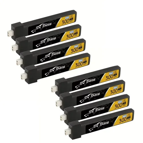 8PCS 300mAh 1S