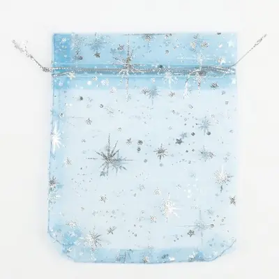 Image de Sacs Cadeaux Étoilés Organza - Lot de 50