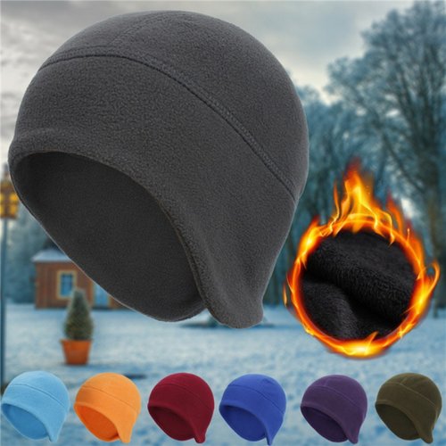 Afbeelding van Warmtegevende Winterbeanie met Gehoorbescherming – Winddichte en Koudbestendige Fleece Hoed voor Outdoor Activiteiten