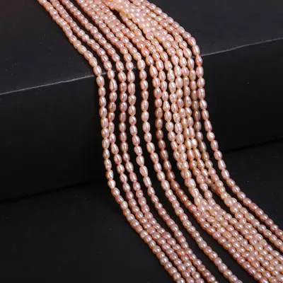 Image de Perles de Riz Naturelles - Perles d'Eau Douce pour Bijoux