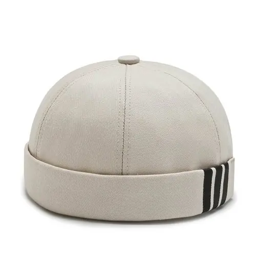 Image de Casquette Sans Visière en Coton - Style Rétro Hip Hop