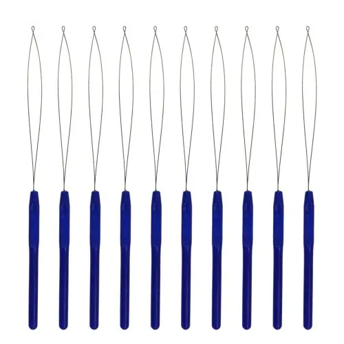 Image de Aiguilles à Boucle pour Extensions de Cheveux - Kit de 10 Pièces