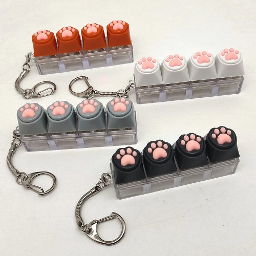 Weiche Silikon-Katze mit Krallen – Kreativer Schlüsselanhänger für Handy, Rucksack und Desktop, Entspannungs- und Deko-Zubehör