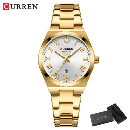 Gold white box