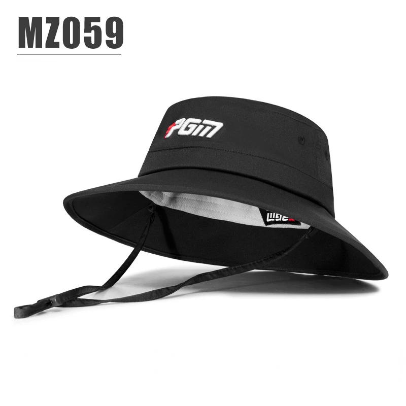 Immagine di Cappello da Golf Uomo PGM Regolabile in Corda Antivento con Fascia Assorbente Sudore - Modello MZ059