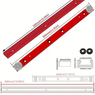 Image de Kit Rail T et Curseur de Précision pour Scie à Table