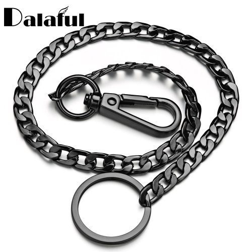 Afbeelding van Stijlvolle Metalen Sleutelhanger Ketting voor Heren