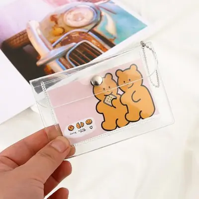 Image de Porte-Carte Photo K-pop Acrylique Transparent 3 Pouces
