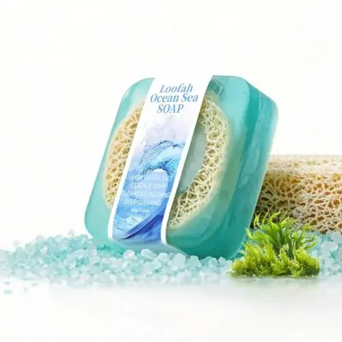 Image de Savon Blancheur Naturel au Sel de Mer & Loofah