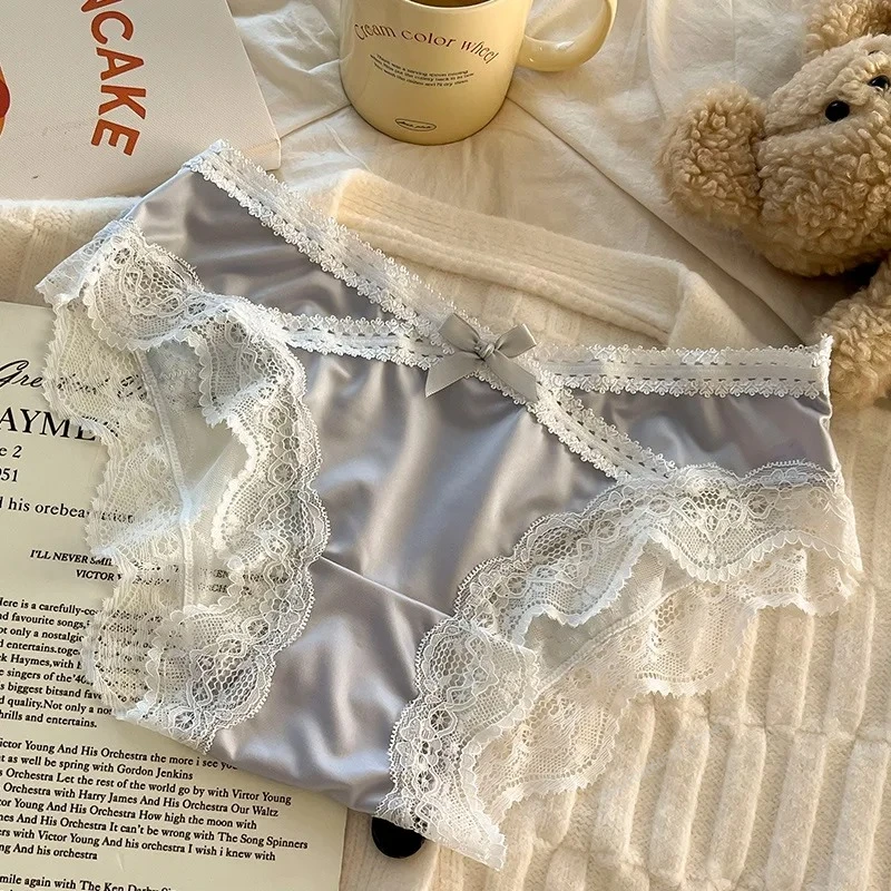 Image de Slip Dentelle Satin - Lingerie Sexy & Confortable