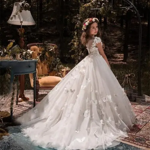 Image de Robes de Demoiselle d'Honneur en Tulle avec Perles