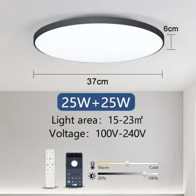 Image de Plafonnier LED Intelligent 36W/50W - Éclairage Moderne & Contrôlable