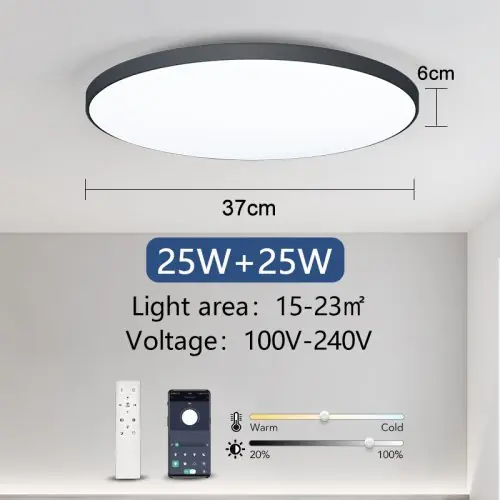 Image de Plafonnier LED Intelligent 36W/50W - Éclairage Moderne & Contrôlable
