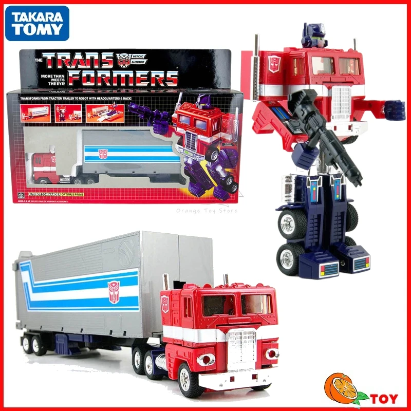 Immagine di Transformers G1 1984-1986 - Optimus Prime Versione USA, Figura d'Azione Collezione Robot, Giocattolo Originale per Appassionati e Collezionisti