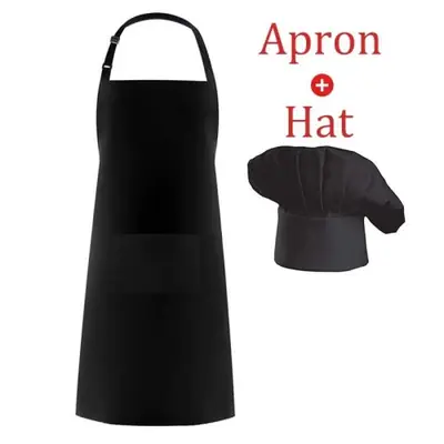 Image de Tablier Chef + Chapeau - Uniforme Cuisine Professionnel