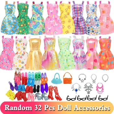 Image de Ensemble de Poupée avec 32 Accessoires - Mode & Style