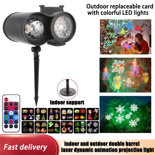 Afbeelding van Waterdichte Laser Projector met LED Verlichting voor Kerst, Feesten en Binnen- en Buitenverlichting – Kleurrijke Lichtshow voor Elke Gelegenheid