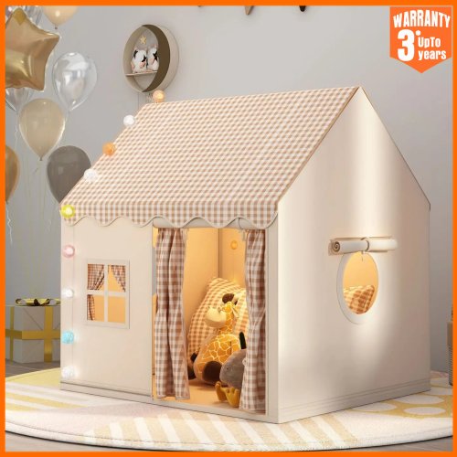 Immagine di Tenda da Gioco per Bambini Castello della Principessa - Casa da Gioco Pieghevole con Struttura in Metallo, Tenda Interna Leggera e Sicura per Bambini
