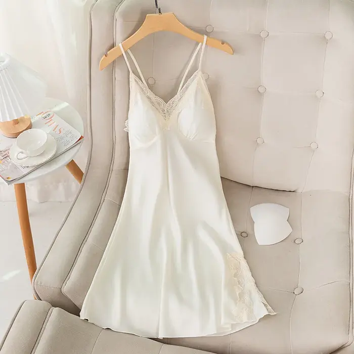 Beige Short Dress D