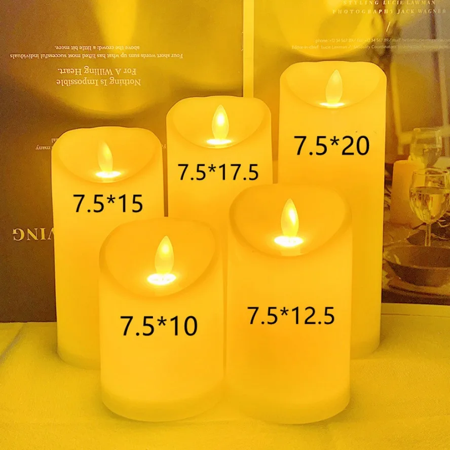 Imagen de Velas LED Parpadeantes Sin Llama con Pilas – Iluminación Cálida para Bodas, Cumpleaños y Decoración Hogar
