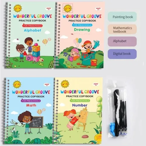 4 libro conjunto con bolígrafo