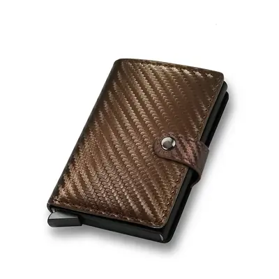Image de Porte-cartes homme en cuir ultra-mince anti-RFID