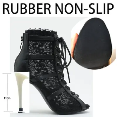 Image de Chaussures de Danse à Talons Dorés - Style Jazz & Salle de Rh