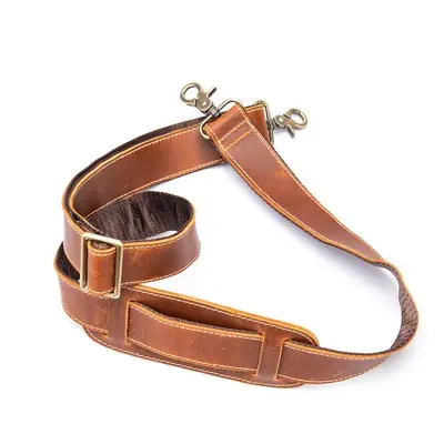 Image de Sacoche Vintage Cuir avec Bretelles Réglables