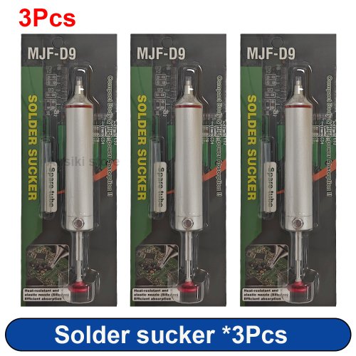 Afbeelding van Aluminium desoldeerpomp Zuig Tin Gun Soldeer Sucker Pen Krachtig vacuümijzer Lassenreparatietool voor elektronische componenten
