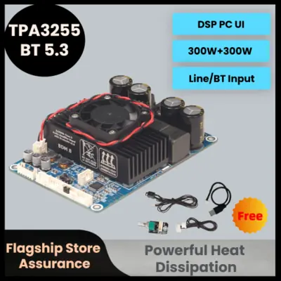 Image de Ampli Audio Bluetooth 5.3 TPA3255 300W - DSP & Contrôle Volume