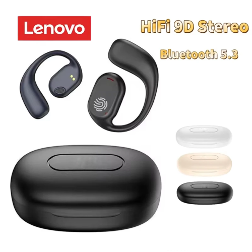Immagine di Auricolari Sportivi Bluetooth 5.3 Lenovo - Conduzione Ossea, Impermeabili e con Cancellazione del Rumore