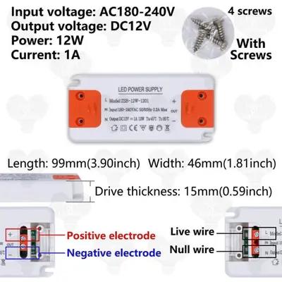 Image de Transformateur LED Ultra Fin 12V/24V - Alimentation Pour Bandes Lumineuses