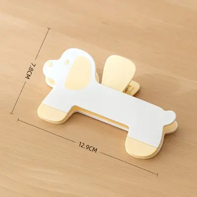 Image de Clip de livre chiot en plastique - Signet créatif et pratique