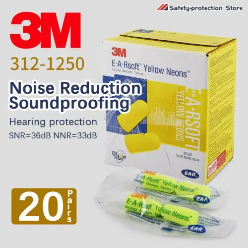 Image de Bouchons d'oreilles antibruit 3M - Protection auditive professionnelle