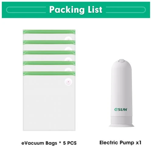 5 Bags and 1 Pump