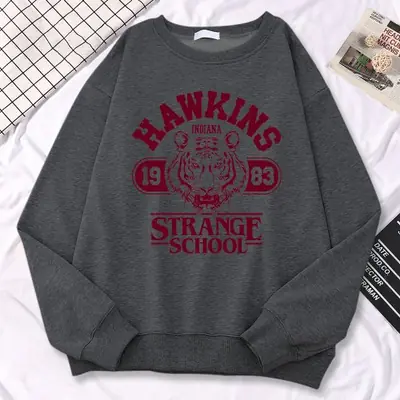 Image de Sweat à Capuche Hawkins High School - Style Décontracté & Chaud