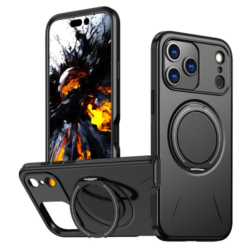 Imagen de Funda 360° con Soporte Magnético para iPhone 17, Air, 11, 12, 13, 14, 15, 16, 17 Pro Max con Compatible MagSafe y Protección Antigolpes